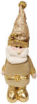  Karácsonyi Télapó figura arany színben 60 cm