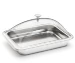 Inoxibar rozsdamentes tálca elegáns ételzáró fedéllel 18/10 inox 21x15 cm (18092)