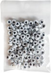 CsimpiStore Szív mintás Gyöngy Fehér Kör (6 mm, Műanyag) 20g/csomag