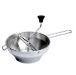 Inoxibar rozsdamentes zöldség/halpasszírozó, 20 x 8, 5 cm, inox nyéllel, matt, fix betéttel, dobozban (52173)