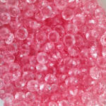 CsimpiStore Csiszolt Kristály gyöngy Rózsaszín (8mm, Műanyag) 20g/csomag