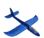  Játék hungarocell repülőgép világító fülkével kék 47 cm