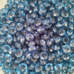 CsimpiStore Csiszolt Kristály gyöngy Sötétkék (8mm, Műanyag) 20g/csomag
