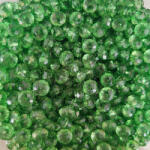 CsimpiStore Csiszolt Kristály gyöngy Zöld (8mm, Műanyag) 20g/csomag