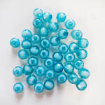 CsimpiStore Gömb gyöngy soklapú világoskék, fehér belsővel (8mm, Műanyag) 20g/csomag