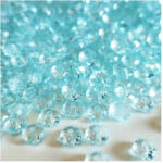 CsimpiStore Csiszolt Kristály gyöngy Halványkék (8mm, Műanyag) 20g/csomag