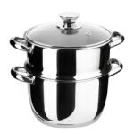 INOXIBAR rozsdamentes pároló fazék szett 28 x 24 cm, 18/10 rozsdamentes acélból Ecco Cristal Line (50261)