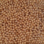 CsimpiStore Dekor Gyöngy metál fényű bronz (8mm, Műanyag) 20g/csomag