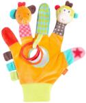 Fehn Play Glove Safari - Papusi cu deget, jucarii pentru copii, maimuta si elefant pentru a apuca si scoate sunete - Papusi de mana pentru copii si bebelusi de la 0+ luni - Manusa de papusa cu jucarie de p