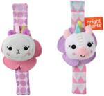 Bright Starts Bright Starts, Bratari unicorn si lama cu dentitie, pot fi atasate la incheietura mainii sau glezna, 12330, multicolor (74451123304)