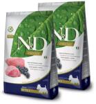N&D N& D Dog Prime Dog Bárány & áfonya Adult Mini 2x7kg
