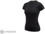 Sensor MERINO ACTIVE NO LOGO női póló, fekete (S)