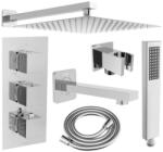 Mexen Cube DR02 Zuhany Szett - 25 cm, Króm (5907709106604)