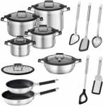 RÖSLE professzionális Edénykészlet, Silence Pro, 13 darab, 4 edény, serpenyő, 2 serpenyő, 5 edény, többféle lehetőség, alumínium köztes réteg, prémium anyagok, minden hőforrással kompatibilis