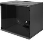 ASSMANN 19" 9U Fali Rack Szekrény - Üvegajtós, Fekete, Lapraszerelt