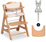 Hauck Beta Natural - Set scaun inalt pentru copii in crestere de la 6 luni pana la 90 kg cu roti perna de scaun scandura mare bara de siguranta mica c (4007923664049) Scaun de masa bebelusi, inaltator