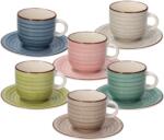 Tognana URBAN PASTEL teáscsészekészlet csészealjjal, többszínű, 6 db, 220 ml (LS18502M228)