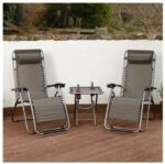  Adria 2 db összecsukható napozószék pohártartóval (28322)