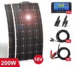  TRB hordozható, flexibilis monokristályos, 16V 200W-os napelem szett (16v200wnapelemszett)