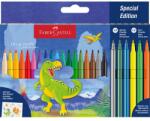 Faber-Castell Dinoszaurusz 18+6 db filctoll készlet, matricával (FC554222) - officedepot