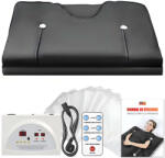 Linomag Termáltakaró infravörös szaunatakaróval, LINOMAG®, zsírégetés, relaxáció, hőterápia és méregtelenítés, biztonsági anyagok 5 rétegben, 6 hőfokozat, 35°C-85°C, 180x80 cm, fekete