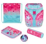 Herlitz SoftLight Plus iskolatáska SZETT - Pink Bubbles (4008110344539)