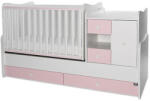 Lorelli MiniMax kombi ágy 72x190 - White / Orchid Pink