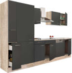 Leziter Yorki Konyhabútor - Sonoma Tölgy/Antracit - 310 cm (L310STAN-PSZ)