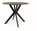 SIGNAL MEBLE Talia II Kerek MDF Étkezőasztal Dió-Fekete Modern Csillagváz (SIG-TALIAIIORCFI90)
