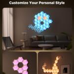 Govee Glide Hexagon Light Panels Ultra 7 Pack Hang + Wifi + Bluetooth vezérlésel