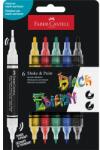 Faber-Castell Black Edition Shake&Paint Klasszikus 6 db kétvégű akrilfilctoll készlet (FC285507) - officedepot