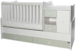 Lorelli MiniMax kombi ágy 72x190 - White / Milky Green