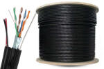 Safer Cablu FTP, Cat5e, ecranat, alimentare 2x0.75mm, cupru, sufa de sustinere, FTPCUCAT5Q5SUFA+POWER (FTPCUCAT5Q5SUFA+POWER)