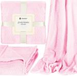 Springos meleg pléd, 160x200 cm - Rózsaszín (HA7142)