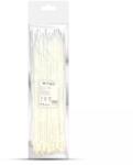 V-TAC Coliere de plastic zimtat, plastic, 2.5 mm x 200 mm, albe, 100 bucati, V-TAC SKU-11163 (SKU-11163)