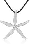  Tengeri Csillag Ezüst Medál Nyaklánc - Ródium Bevonat