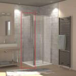 HSK N. Style Zuhanykabin Oldalfal - Átlátszó Üveg - 80x190 cm