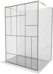 Mexen Kiotó Walk-In Zuhanyfal - 130x200 cm - Fekete (5907709133341)