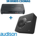 Audison SR BX8DS csomag SR 1.500 erősítő + AP BX8DS mélynyomóláda (srbx8dscs)