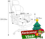 GamerElegance lábtartós szék pink