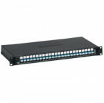 Legrand 032165 24xLC duplex monomódusú 1U-19" fekete LCS3 optikai patch panel