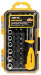 Strend Pro Bit és dugókulcs készlet Strend Pro WT536, 37 részes, racsnis csavarhúzóval