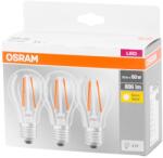 OSRAM Izzó OSRAM® BASIC LED FR 60 (ean9351), nem szabályozható fényerejű, 6, 5W/827 E27 2700K MULTIPACK, St