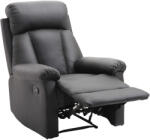 Homcom relaxációs Fotel, 80×97×107cm, fekete