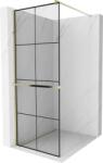 Mexen Kioto+ Walk-in Zuhanyfal - 90x200 cm - Fekete/Arany (5907709169852)