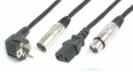 PD CONNEX CX10-15m DMX Jel& - 038; Táp Kombikábel (XLR + Schuko + IEC)