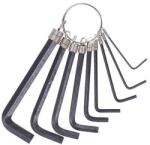 Strend Pro HK0041 csavarkulcs készlet, 9 részes, 1, 5-10 mm, hatlapfejű, csőkulcs
