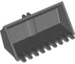 LEGO® 65380c85 - LEGO sötétszürke markoló kanál 9 foggal, 4 x 8 méretű, 2 zsanér csatlakozóval (65380c85)