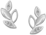  Levél mintás arany fülbevaló, fehér arany ékszer