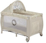 Lionelo Sven Plus multifunkciós utazóágy - Beige Latte - pepita